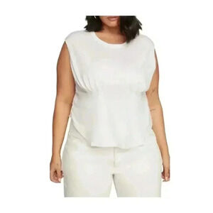 Good American Corseted T-Shirt White Size 3XL